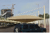 PARKING SHADES TENTS CANOPIES FENCE BARIRRERS