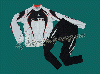2010 Scott Team White Cycling Long Sleeve Jersey and Pants Set