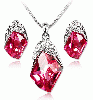 2012 newest fashion silver jewelry set 