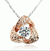 24K Gold Necklace With Diamond 